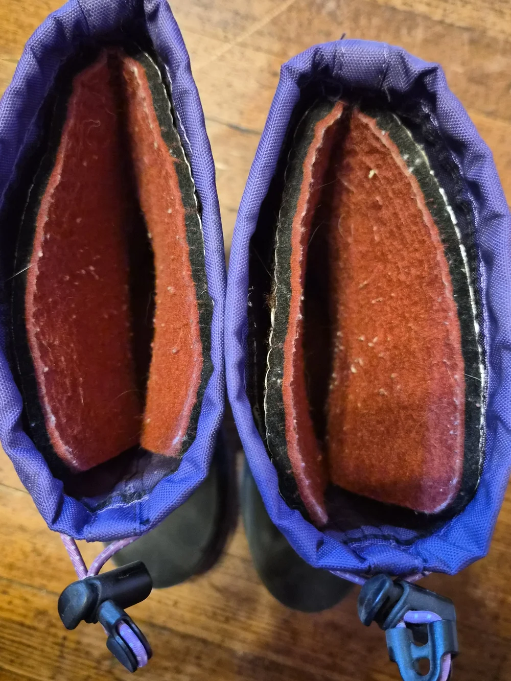 EUC Kamik Snow Boots Size 1 Purple/Pink Insulated Waterproof Winter Boots